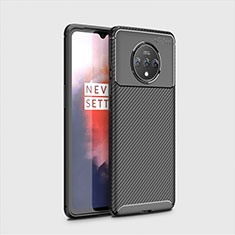 Funda Silicona Carcasa Goma Twill para OnePlus 7T Negro