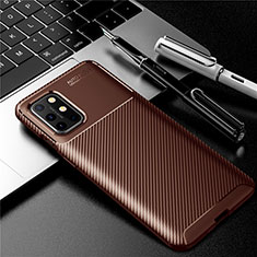 Funda Silicona Carcasa Goma Twill para OnePlus 8T 5G Marron