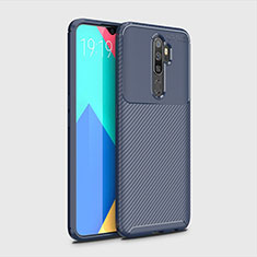 Funda Silicona Carcasa Goma Twill para Oppo A11 Azul