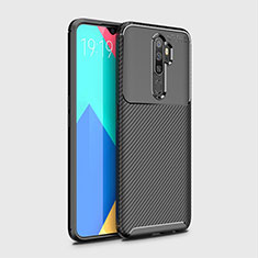 Funda Silicona Carcasa Goma Twill para Oppo A5 (2020) Negro