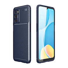 Funda Silicona Carcasa Goma Twill para Oppo A54s Azul