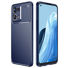 Funda Silicona Carcasa Goma Twill para Oppo F21s Pro 4G Azul