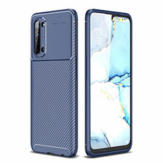 Funda Silicona Carcasa Goma Twill para Oppo Find X2 Lite Azul