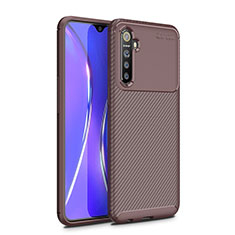 Funda Silicona Carcasa Goma Twill para Oppo K5 Marron