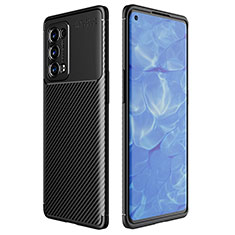 Funda Silicona Carcasa Goma Twill para Oppo Reno6 Pro+ Plus 5G Negro