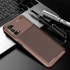 Funda Silicona Carcasa Goma Twill para Realme V5 5G Marron