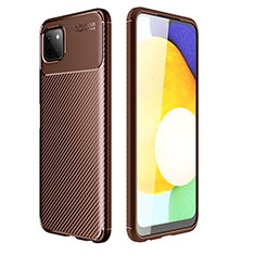 Funda Silicona Carcasa Goma Twill para Samsung Galaxy A22 5G Marron