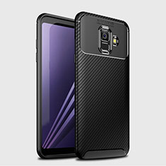 Funda Silicona Carcasa Goma Twill para Samsung Galaxy A6 (2018) Negro