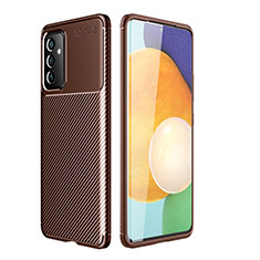 Funda Silicona Carcasa Goma Twill para Samsung Galaxy A82 5G Marron