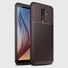 Funda Silicona Carcasa Goma Twill para Samsung Galaxy A9 Star Lite Marron