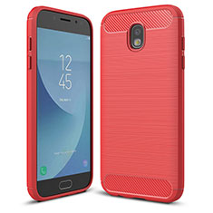 Funda Silicona Carcasa Goma Twill para Samsung Galaxy J5 (2017) SM-J750F Rojo