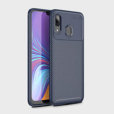 Funda Silicona Carcasa Goma Twill para Samsung Galaxy M10S Azul