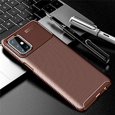 Funda Silicona Carcasa Goma Twill para Samsung Galaxy M31s Marron