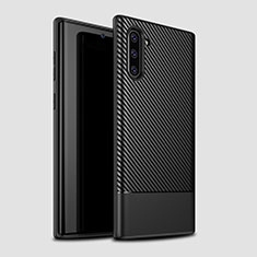 Funda Silicona Carcasa Goma Twill para Samsung Galaxy Note 10 5G Negro