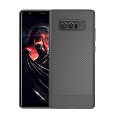 Funda Silicona Carcasa Goma Twill para Samsung Galaxy Note 8 Duos N950F Gris