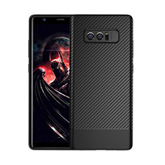 Funda Silicona Carcasa Goma Twill para Samsung Galaxy Note 8 Negro