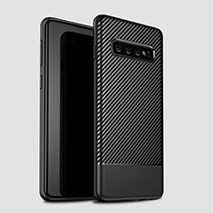 Funda Silicona Carcasa Goma Twill para Samsung Galaxy S10 Plus Negro