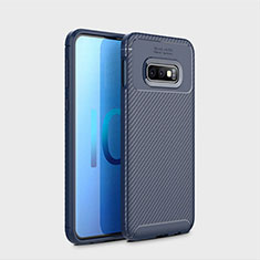 Funda Silicona Carcasa Goma Twill para Samsung Galaxy S10e Azul