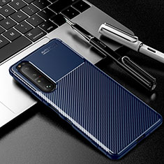 Funda Silicona Carcasa Goma Twill para Sony Xperia 1 III Azul