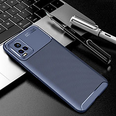 Funda Silicona Carcasa Goma Twill para Vivo V20 Pro 5G Azul