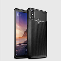 Funda Silicona Carcasa Goma Twill para Xiaomi Mi Max 3 Negro