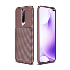 Funda Silicona Carcasa Goma Twill para Xiaomi Redmi K30 5G Marron