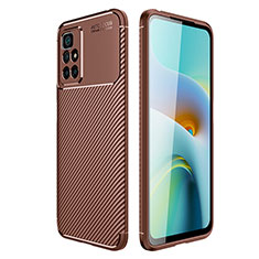 Funda Silicona Carcasa Goma Twill para Xiaomi Redmi Note 11 4G (2021) Marron