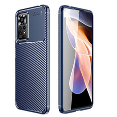 Funda Silicona Carcasa Goma Twill para Xiaomi Redmi Note 11 Pro 5G Azul