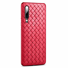 Funda Silicona Carcasa Goma Twill R01 para Huawei P30 Rojo