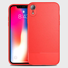 Funda Silicona Carcasa Goma Twill S01 para Apple iPhone XR Rojo