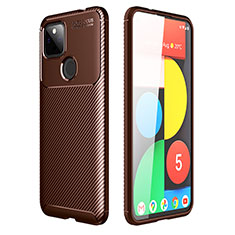 Funda Silicona Carcasa Goma Twill S01 para Google Pixel 5a 5G Marron