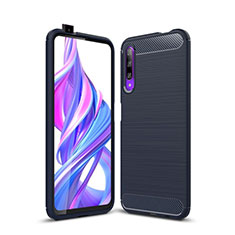 Funda Silicona Carcasa Goma Twill S01 para Huawei Y9s Azul