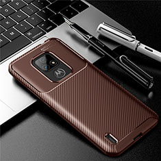 Funda Silicona Carcasa Goma Twill S01 para Motorola Moto E7 (2020) Marron