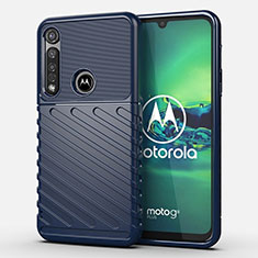 Funda Silicona Carcasa Goma Twill S01 para Motorola Moto G8 Plus Azul