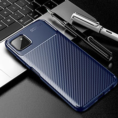 Funda Silicona Carcasa Goma Twill S01 para Samsung Galaxy F42 5G Azul