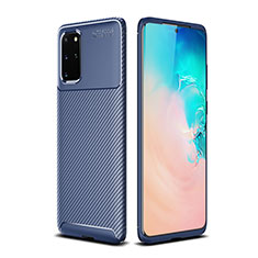 Funda Silicona Carcasa Goma Twill S02 para Samsung Galaxy S20 Plus 5G Azul