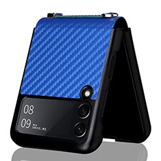 Funda Silicona Carcasa Goma Twill S02 para Samsung Galaxy Z Flip3 5G Azul