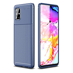 Funda Silicona Carcasa Goma Twill WL1 para Samsung Galaxy M40S Azul