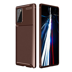 Funda Silicona Carcasa Goma Twill WL1 para Samsung Galaxy Note 20 5G Marron