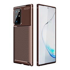 Funda Silicona Carcasa Goma Twill WL1 para Samsung Galaxy Note 20 Ultra 5G Marron