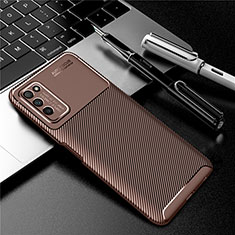 Funda Silicona Carcasa Goma Twill Y01 para Huawei Honor 30 Lite 5G Marron