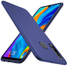 Funda Silicona Carcasa Goma Twill Y01 para Huawei Nova 4e Azul