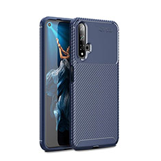 Funda Silicona Carcasa Goma Twill Y01 para Huawei Nova 5T Azul