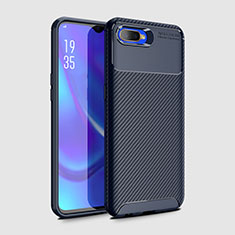 Funda Silicona Carcasa Goma Twill Y01 para Oppo R15X Azul