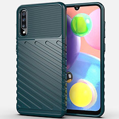 Funda Silicona Carcasa Goma Twill Y01 para Samsung Galaxy A70 Verde