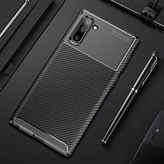 Funda Silicona Carcasa Goma Twill Y01 para Samsung Galaxy Note 10 Negro