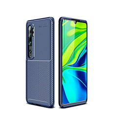 Funda Silicona Carcasa Goma Twill Y01 para Xiaomi Mi Note 10 Azul