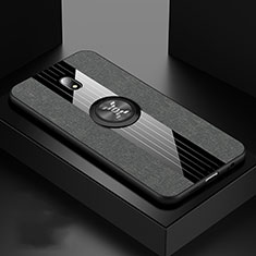 Funda Silicona Carcasa Ultrafina Goma con Magnetico Anillo de dedo Soporte A02 para Xiaomi Redmi 8A Gris