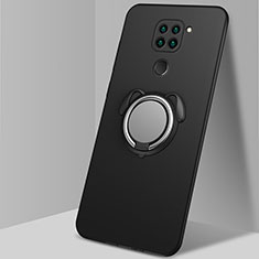 Funda Silicona Carcasa Ultrafina Goma con Magnetico Anillo de dedo Soporte G03 para Xiaomi Redmi 10X 4G Negro