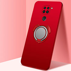 Funda Silicona Carcasa Ultrafina Goma con Magnetico Anillo de dedo Soporte G03 para Xiaomi Redmi 10X 4G Rojo